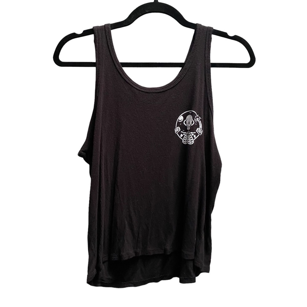 🖤5/$20 Chillin Everyday Black Ribbed Soft Tank Top